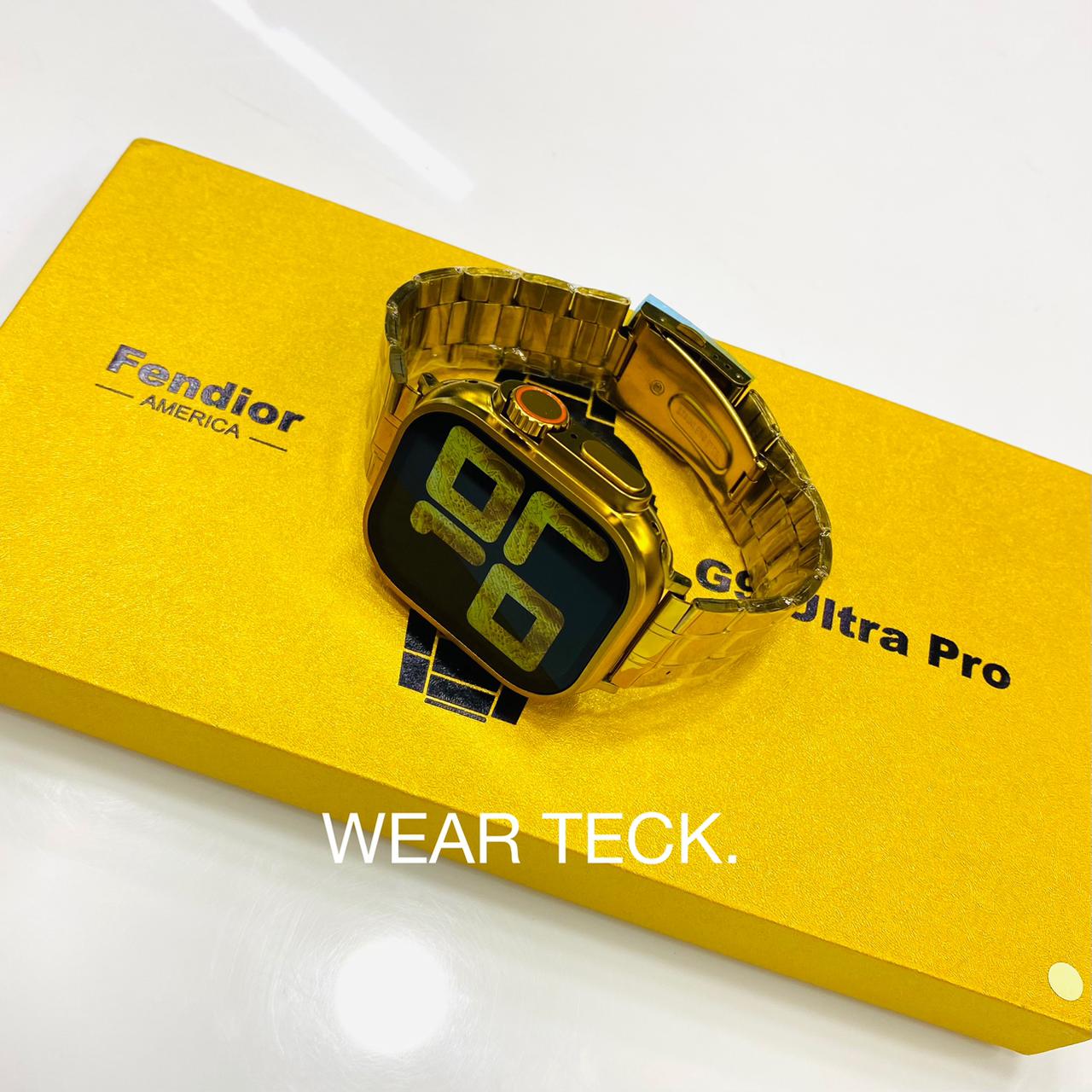 G Ultra Pro Smart Watch Fendior Golden Edition Pairs Of Straps