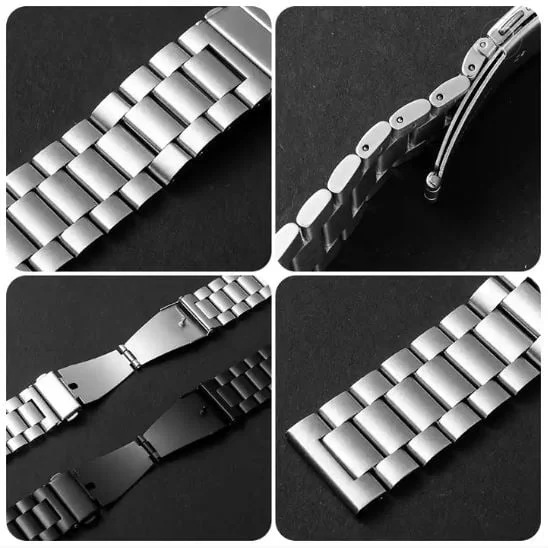 - 42/44/45 mm Stainless Steel Chain Straps for Smart Watches.