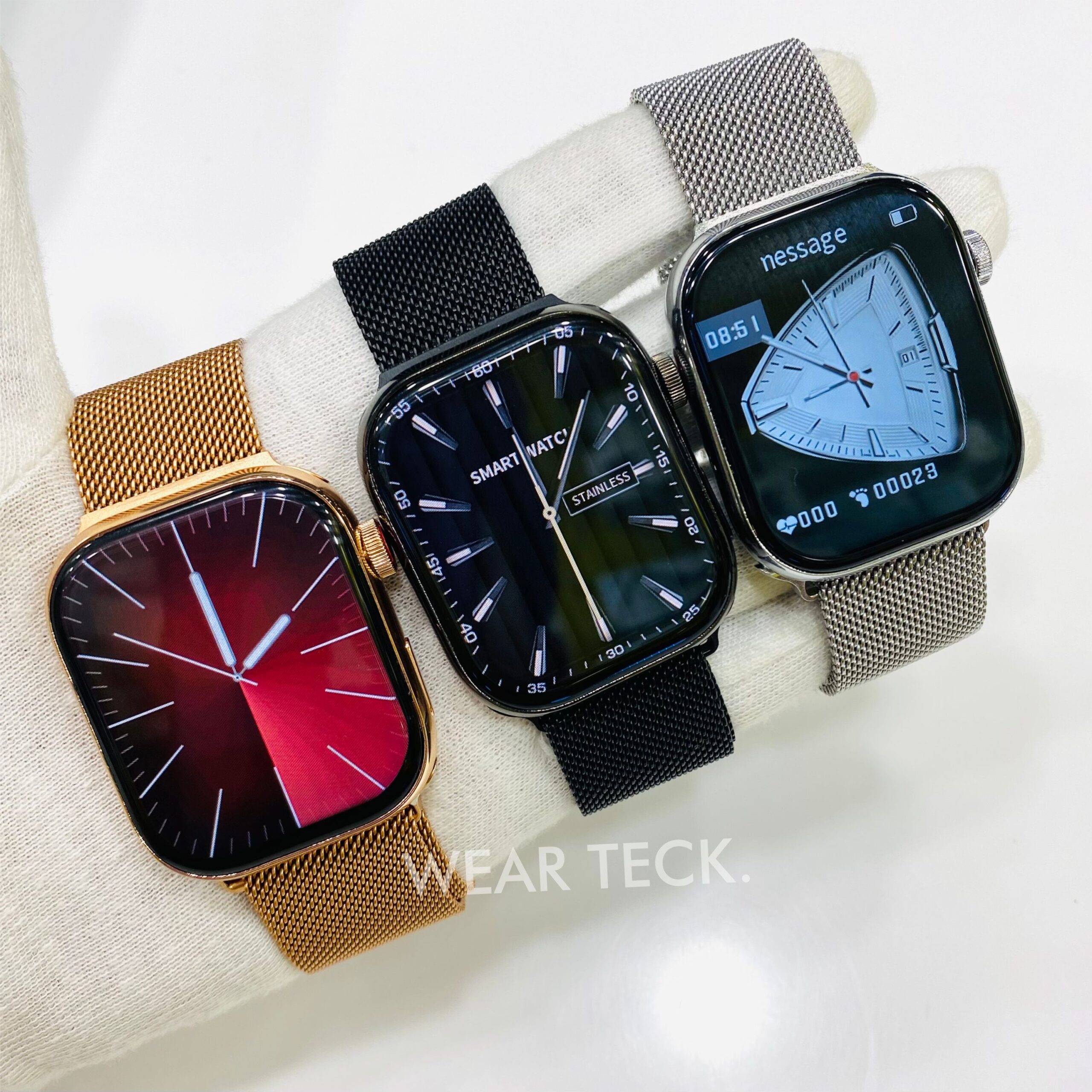 Smart Watch 9 Max | Stainless Steel | Full Display | Magnetic Chain