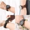20-22mm Texture Leather Straps for Smart Watches