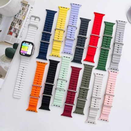 Oceanic Silicon Straps for Apple_Smart Watches 42/44/45 mm