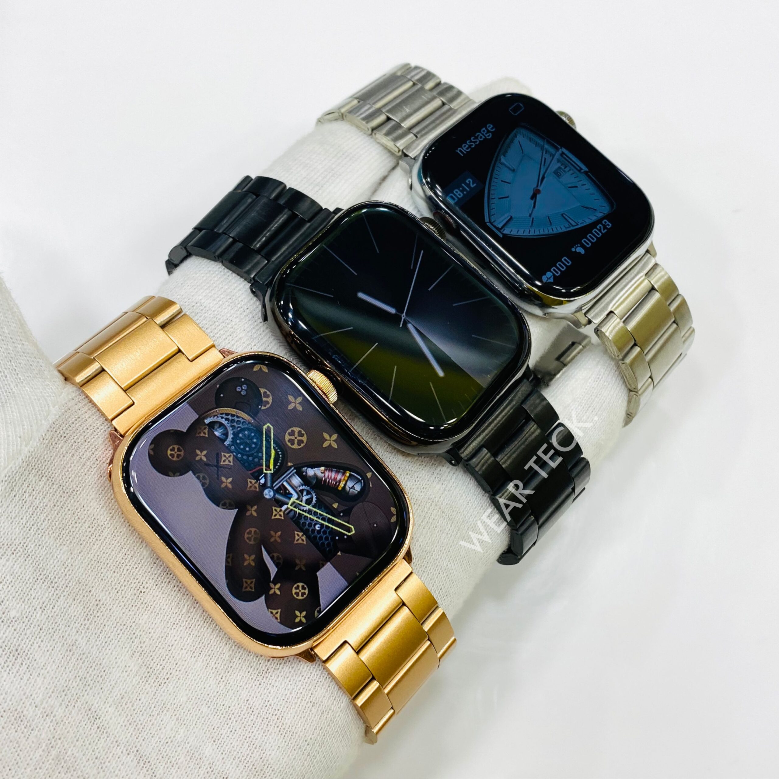 Smart Watch 9 Max | Stainless Steel | Full Display | Rolex Chain