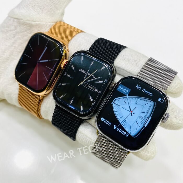 Smart Watch 9 Max | Stainless Steel | Full Display | Magnetic Chain