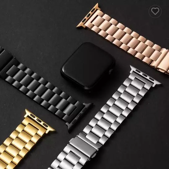 - 42/44/45 mm Stainless Steel Chain Straps for Smart Watches.