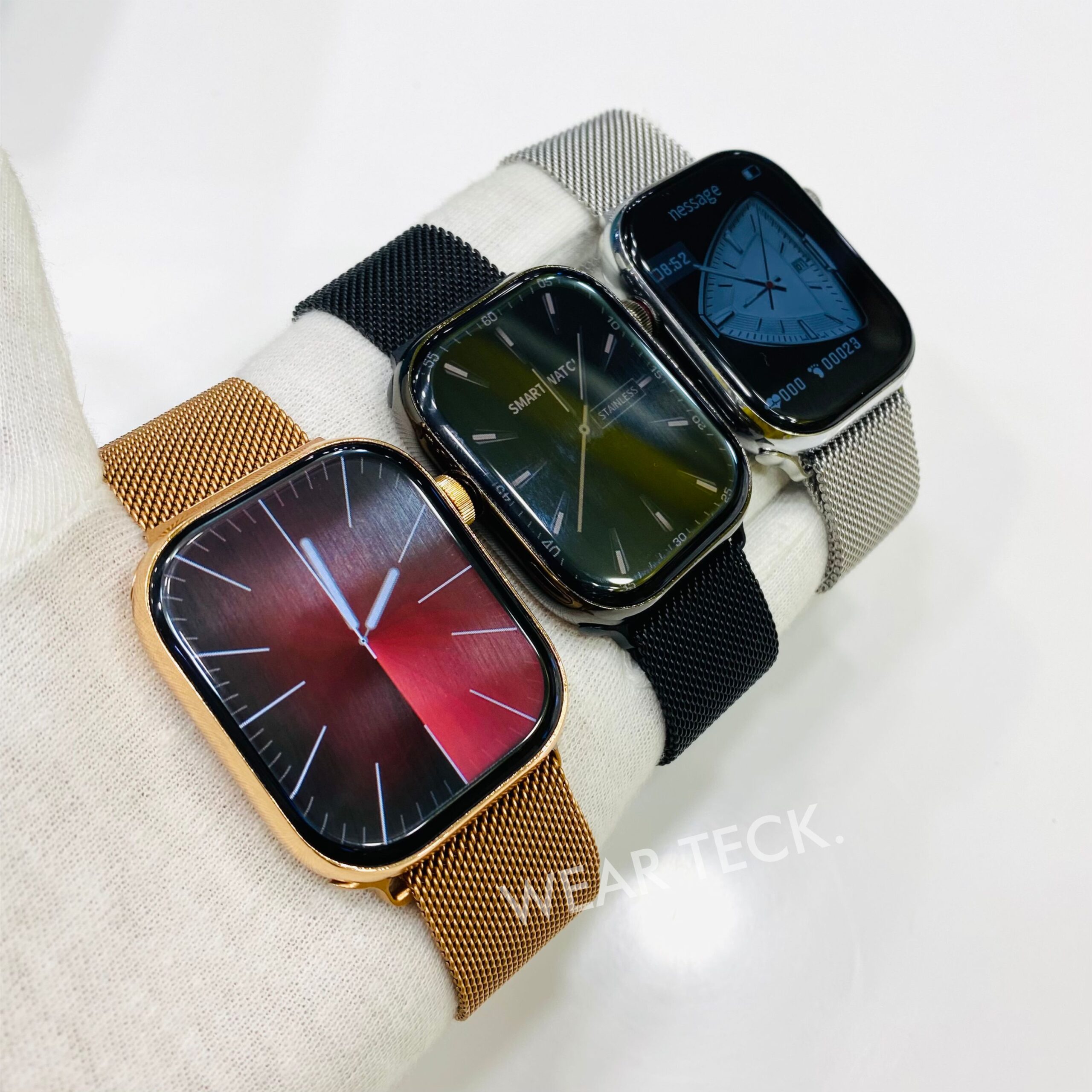 Smart Watch 9 Max | Stainless Steel | Full Display | Magnetic Chain