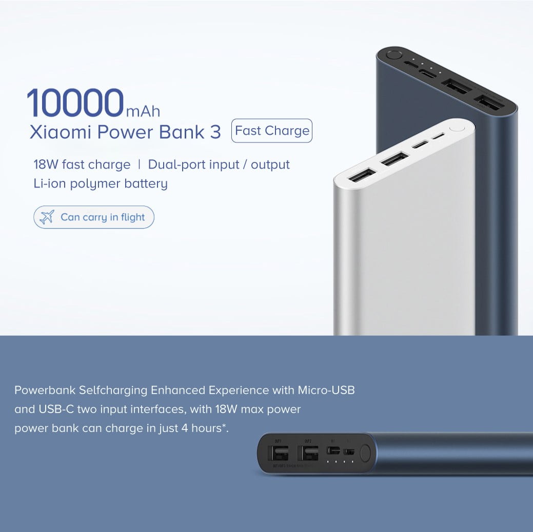 Mi Power Bank 3 10000 mAh