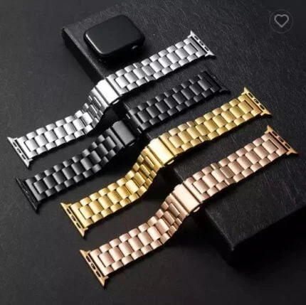 Home 42/44/45 mm Stainless Steel Chain Straps for Smart Watches.