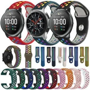 - 20-22 mm Dotted Silicon Double Color Straps - 20-22 mm Dotted Silicon Double Color Straps