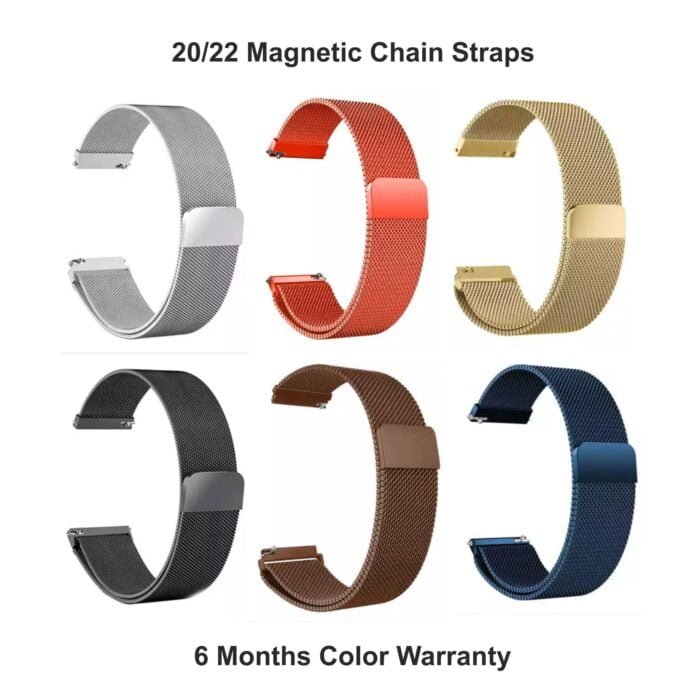 20-22mm Magnetic Chain Straps for Smart Watches