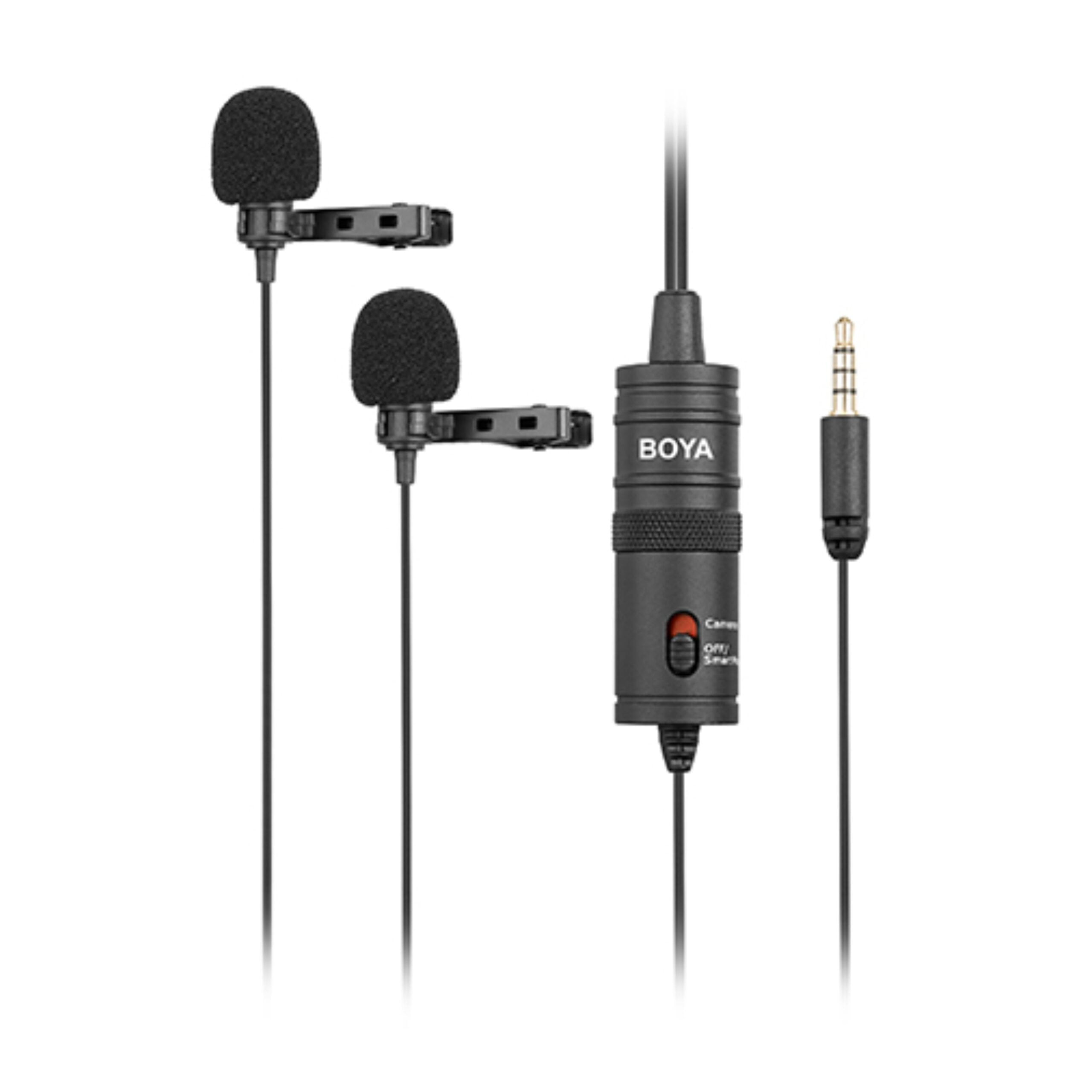 BOYA BY-M1DM Dual Omnidirectional Lavalier Microphone