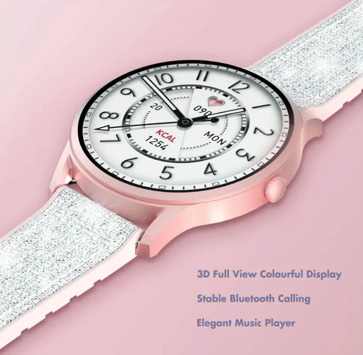 - Kieslect Lora Lady Calling Smart Watch | Dual Straps