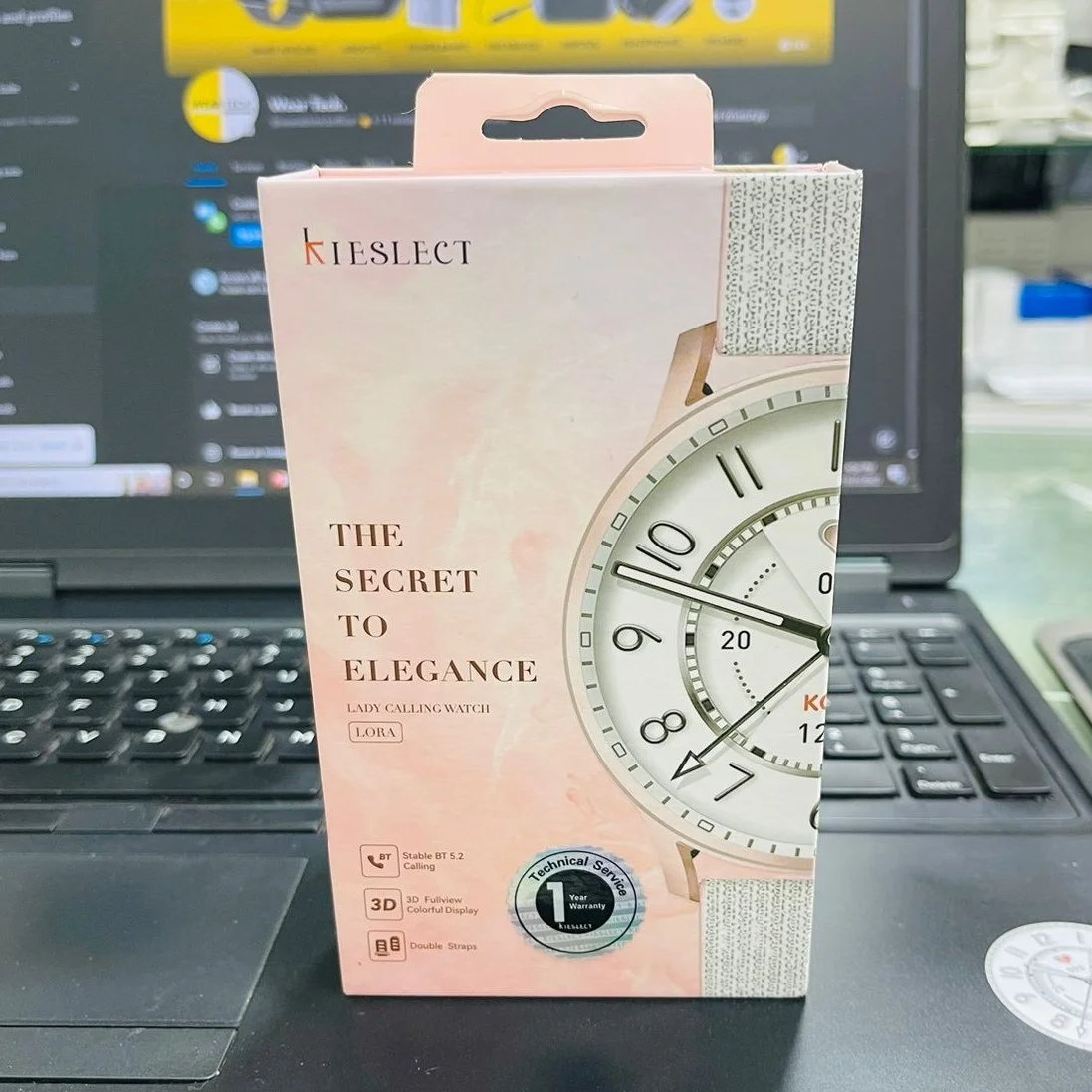 - Kieslect Lora Lady Calling Smart Watch | Dual Straps