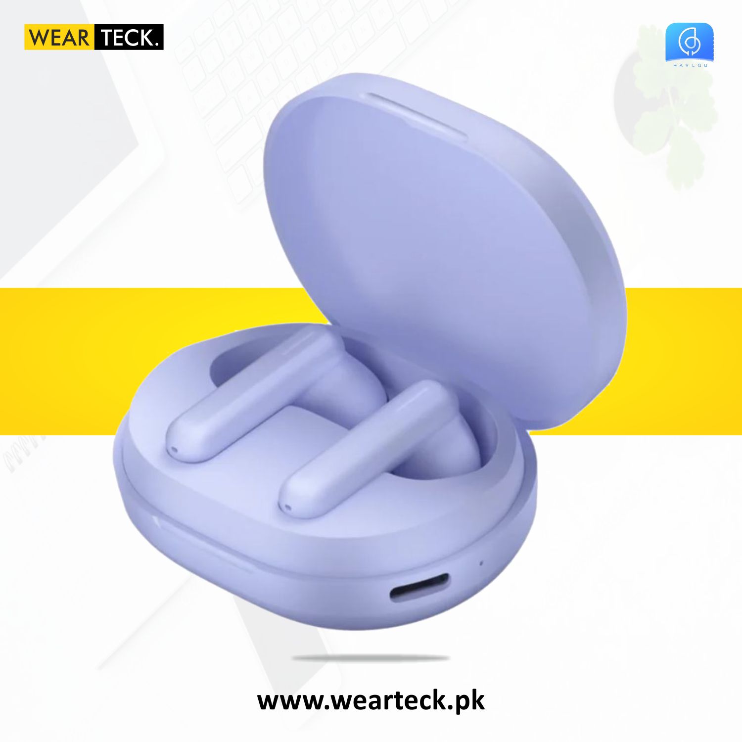 Purple 2 Haylou GT7 Neo Wireless Earbuds