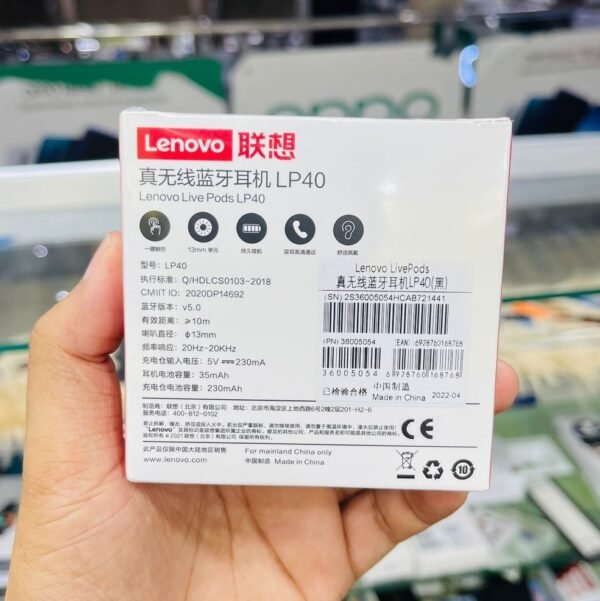 Lenovo lp40 tws wireless earbuds | free delivery