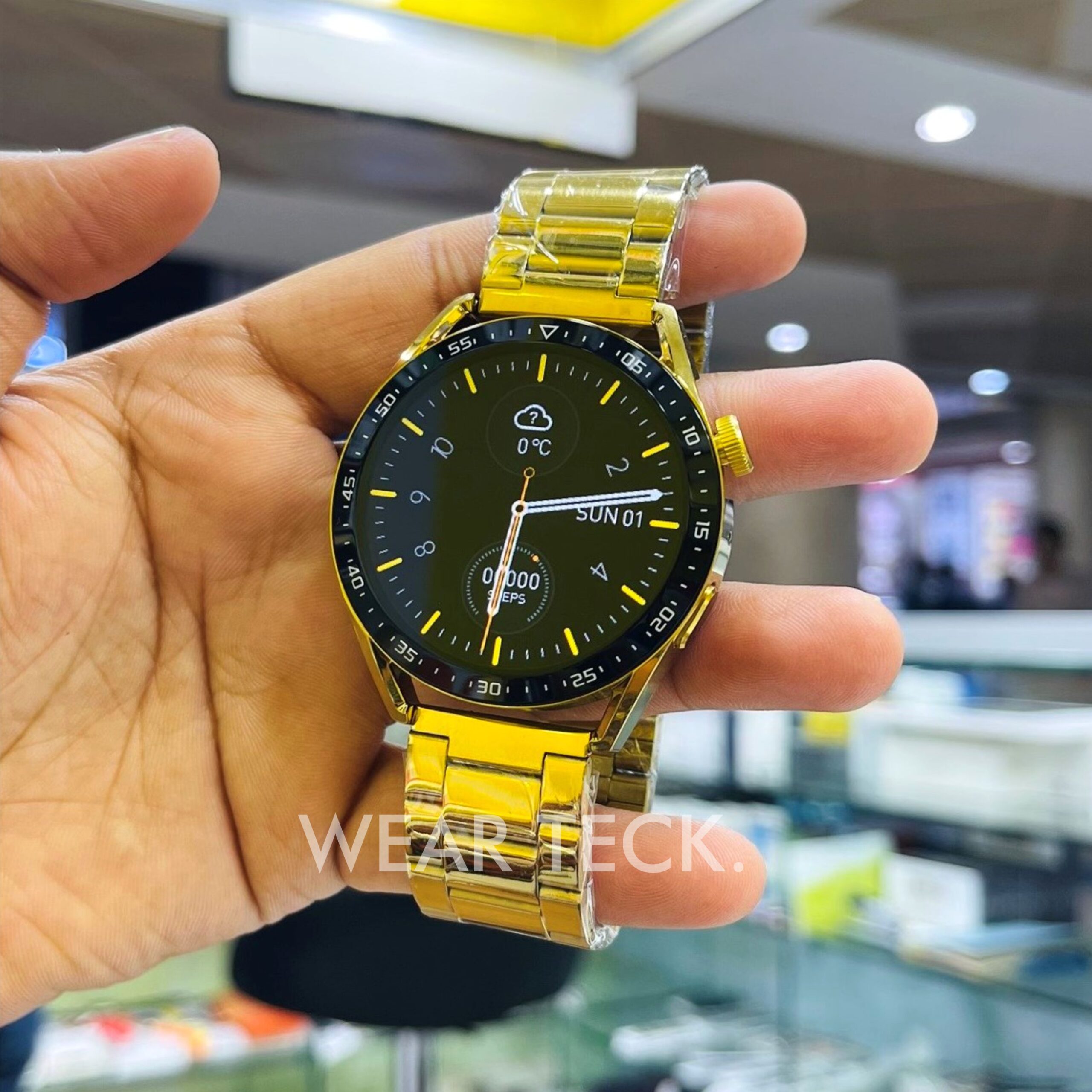 3 G10 Max Smart Watch Gold | BT Calling | 3 Pairs of Straps