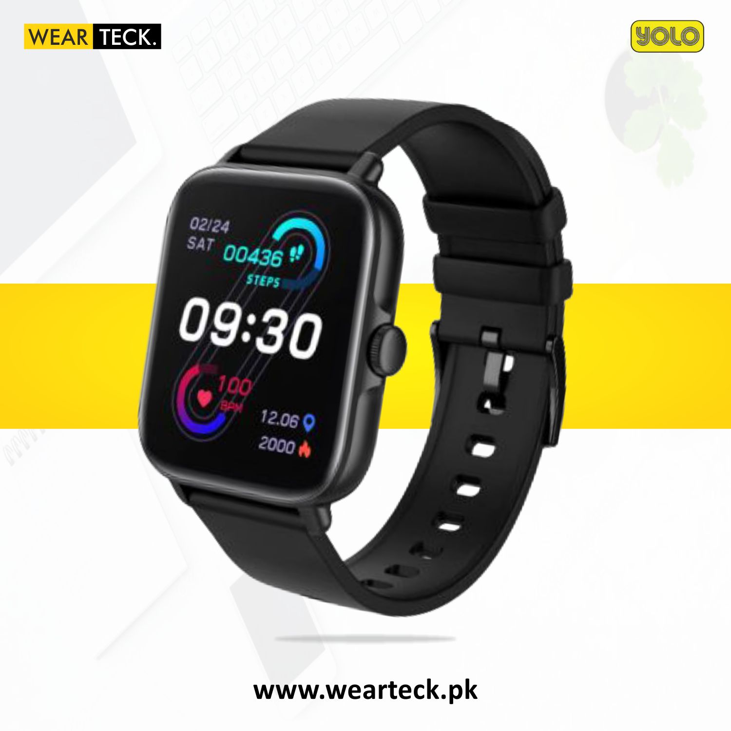 Black Yolo Watch Pro Smart Watch | Bluetooth Calling