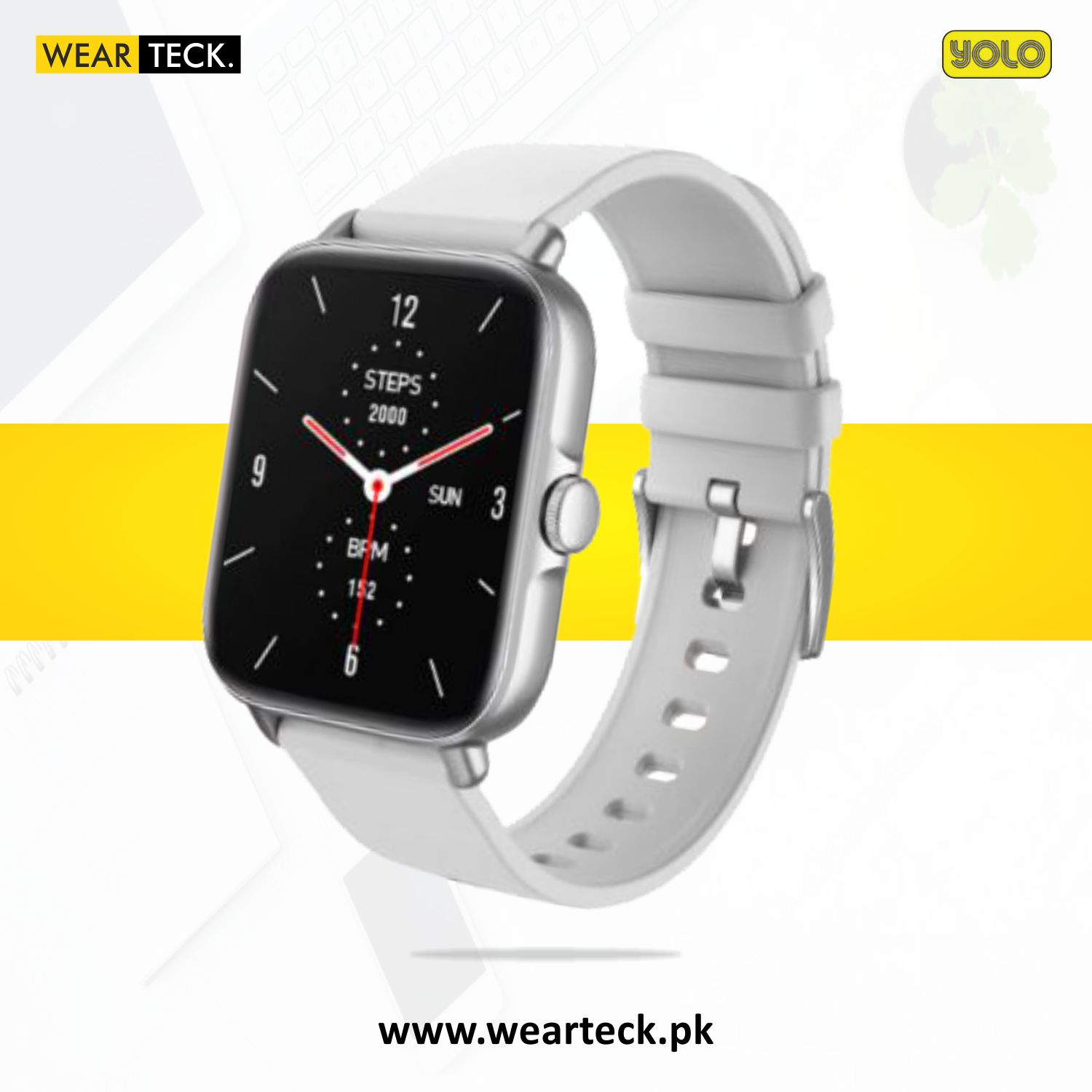 Silver Yolo Watch Pro Smart Watch | Bluetooth Calling