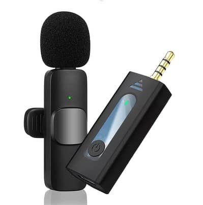 K35 Wireless Lavalier Lapel Noise Reduction Single Microphone | 3.5mm