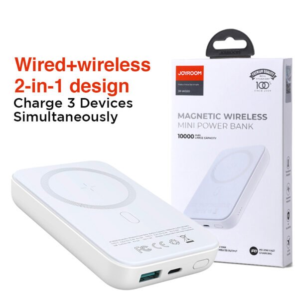 Joyroom wired + wireless power bank 10000 mah (jr-w020)