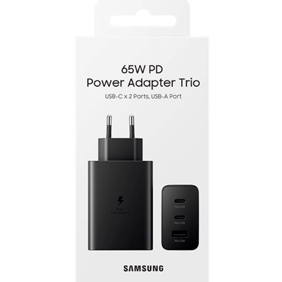 Samsung 65 Watt 3 Pin (Trio) Mobile Charging Adapter