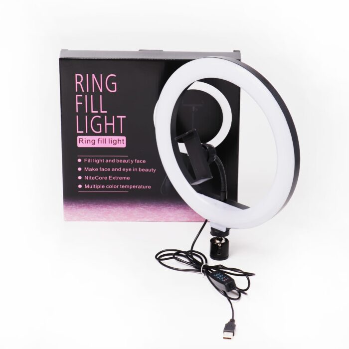 26cm Ring Light with 7 Feet Adjustable Tripods Stand & Mobile Holder