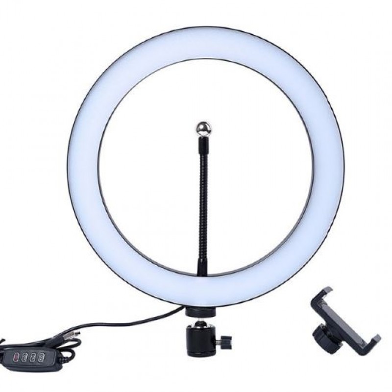 3 Modes 26cm Ring Light With Mobile Holder