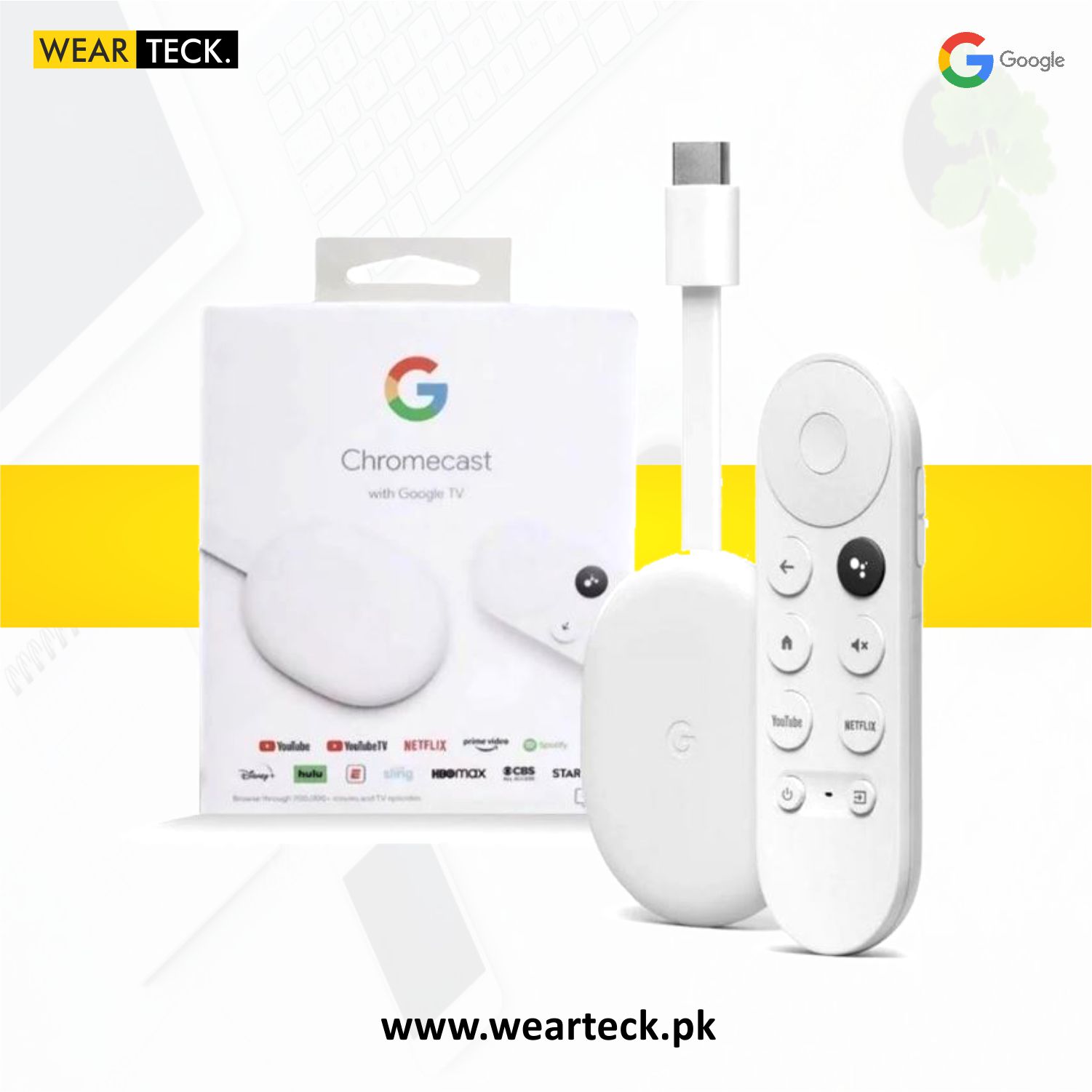 Display Google Chromecast 4K with Google TV | 3rd Generation