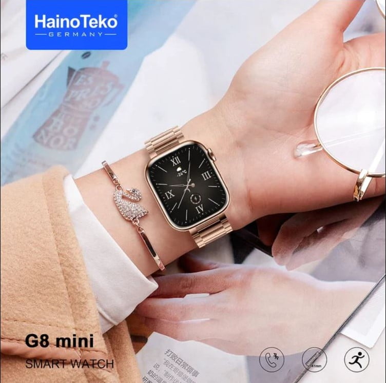2 HAINO TEKO G8 MINI SMART WATCH ROSE GOLD EDITION