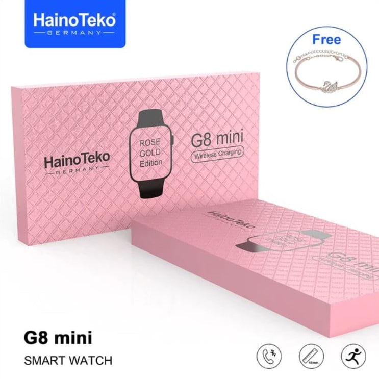 3 HAINO TEKO G8 MINI SMART WATCH ROSE GOLD EDITION