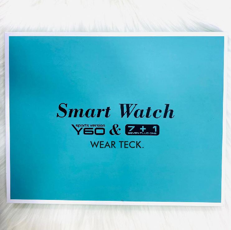 D2 Y60 Ultra Smart Watch | 7 in 1 Ultra Smart Watch | 7 Pairs of Straps