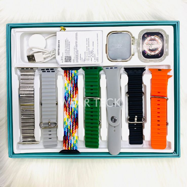 D3 Y60 Ultra Smart Watch | 7 in 1 Ultra Smart Watch | 7 Pairs of Straps