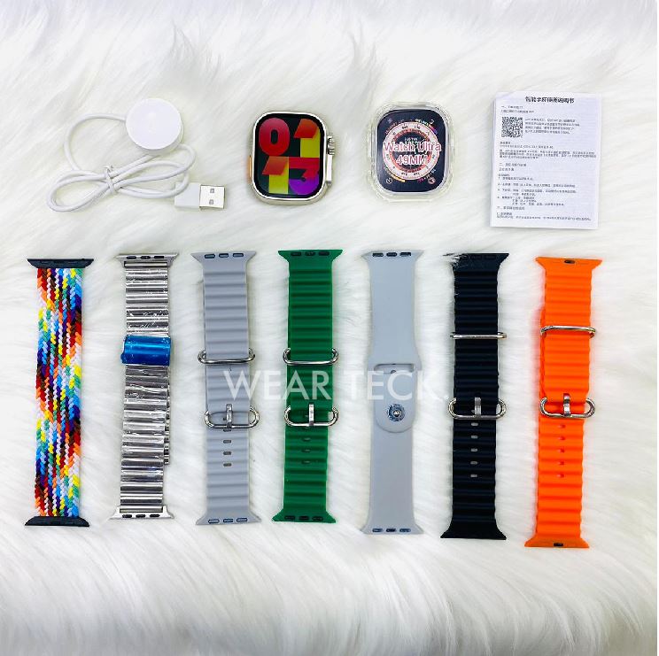 D6 Y60 Ultra Smart Watch | 7 in 1 Ultra Smart Watch | 7 Pairs of Straps
