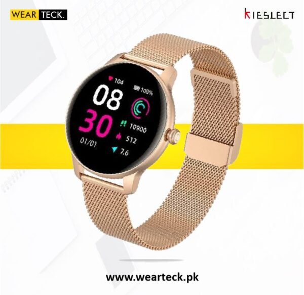 Kieslect lady smart watch l11 gold | chain strap
