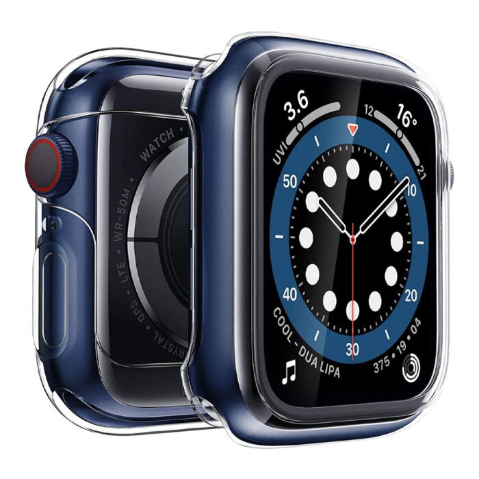 Transparent Case For Apple-Watch 44mm and 45mm - Crystal Clear