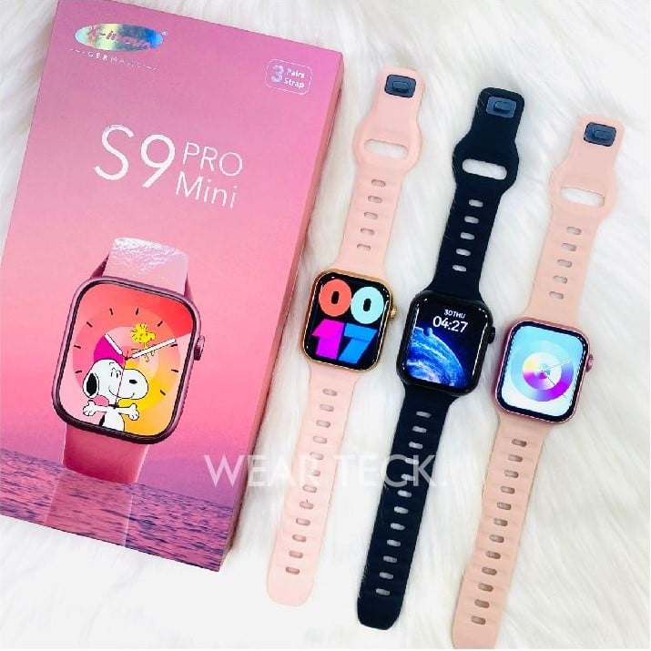 S9 Pro Mini Smart Watch | 40 mm | 3 Pairs of Straps
