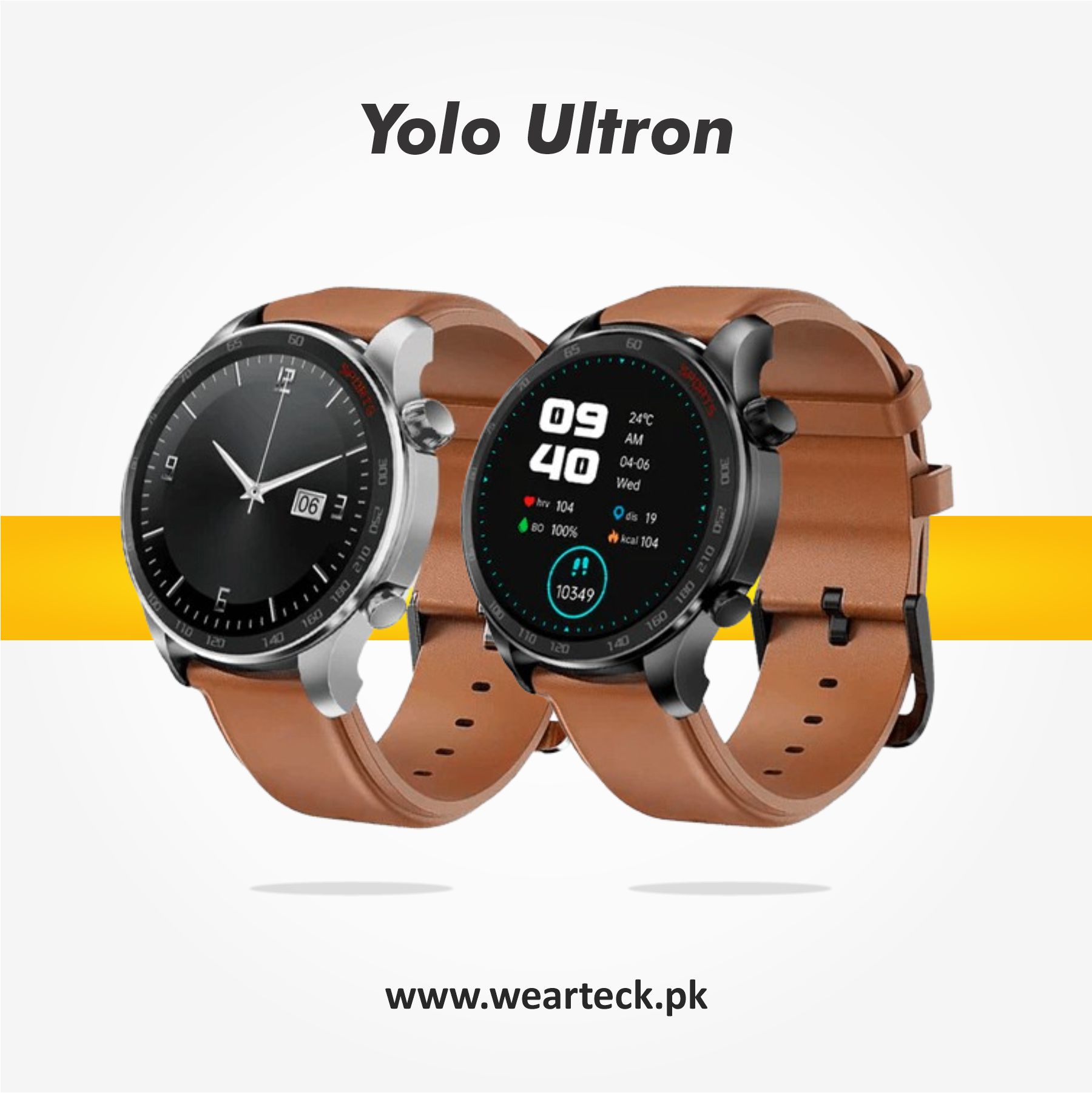Yolo Ultron Smart Watch | Round Dial