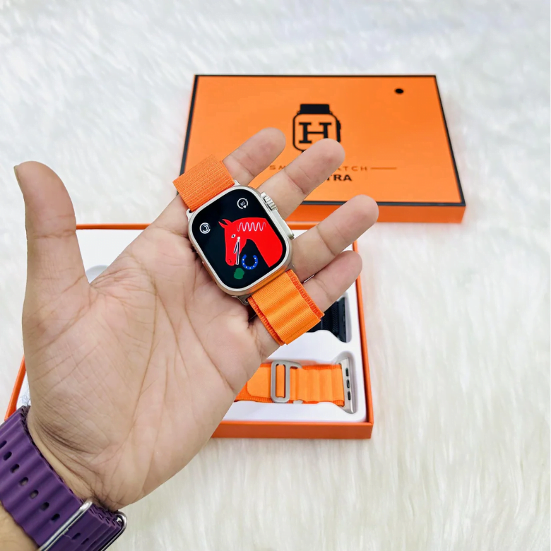 2 S9 Ultra Smart Watch with 3 Pairs of Straps