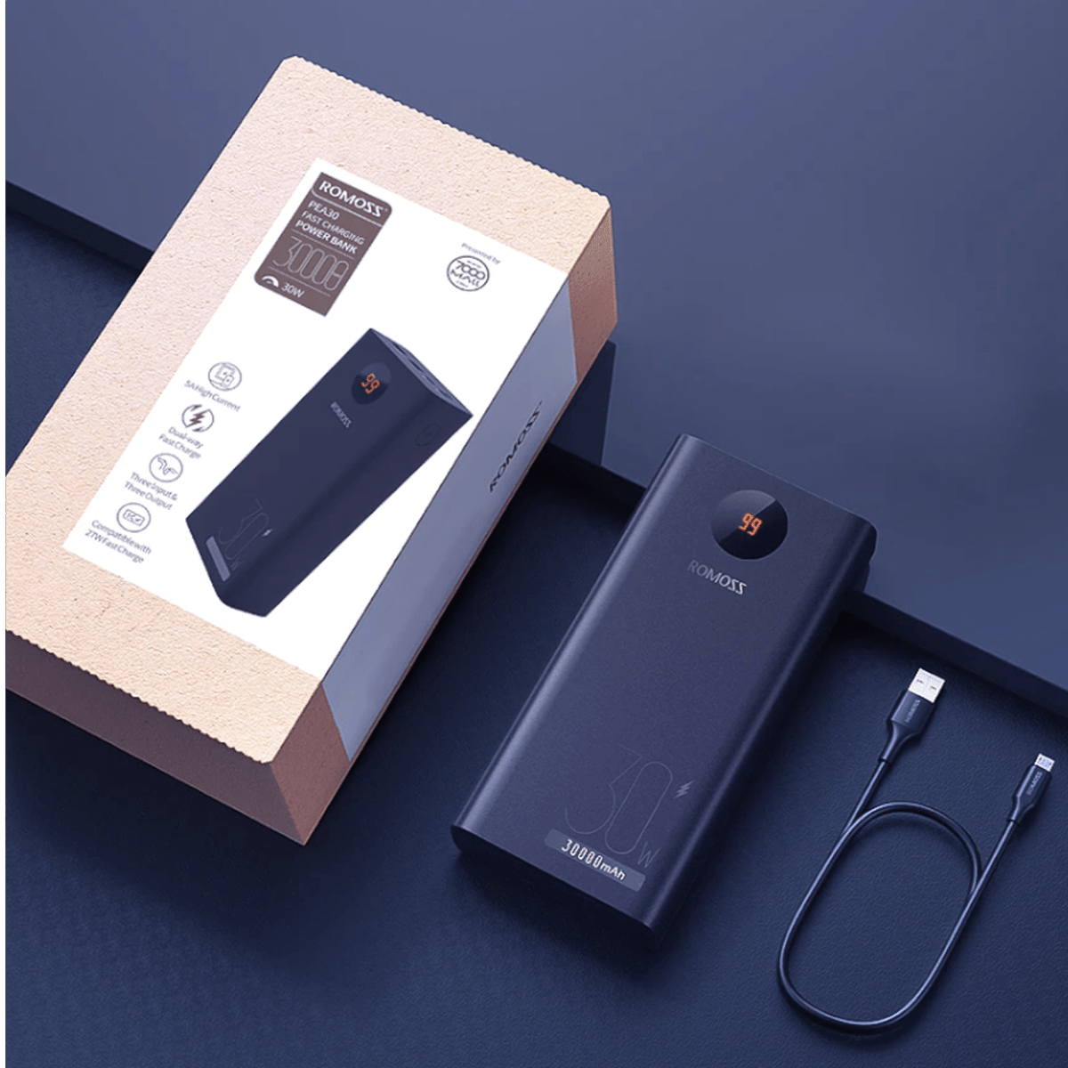 PEA30-192-2133Hc ROMOSS PEA30S 30W Power Bank 30000mAh