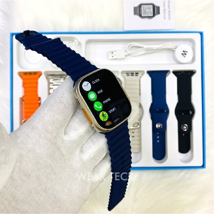 5 Ultra 7in1 Smart Watch | 7 Pairs of Straps