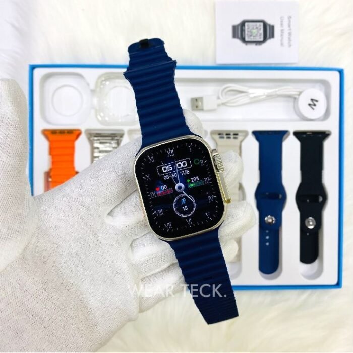 WSX9 Ultra Smart Watch | 7 Pairs of Straps