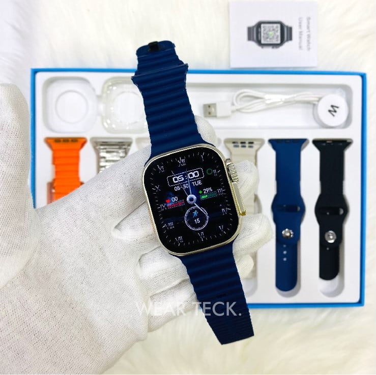 6 Ultra 7in1 Smart Watch | 7 Pairs of Straps