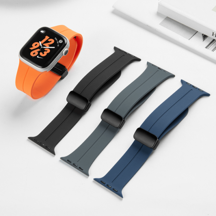 Magnetic-Silicone Straps For Smart Watch 42/44/45/49 mm