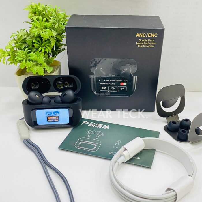 A9 Pro Airpods ANC/ENC Touch Screen Wireless Earbuds