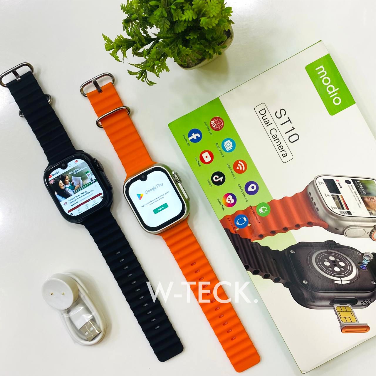 1 ST10 5G Android Sim Watch | 4 GB Ram 64 GB Memory | Dual Camera