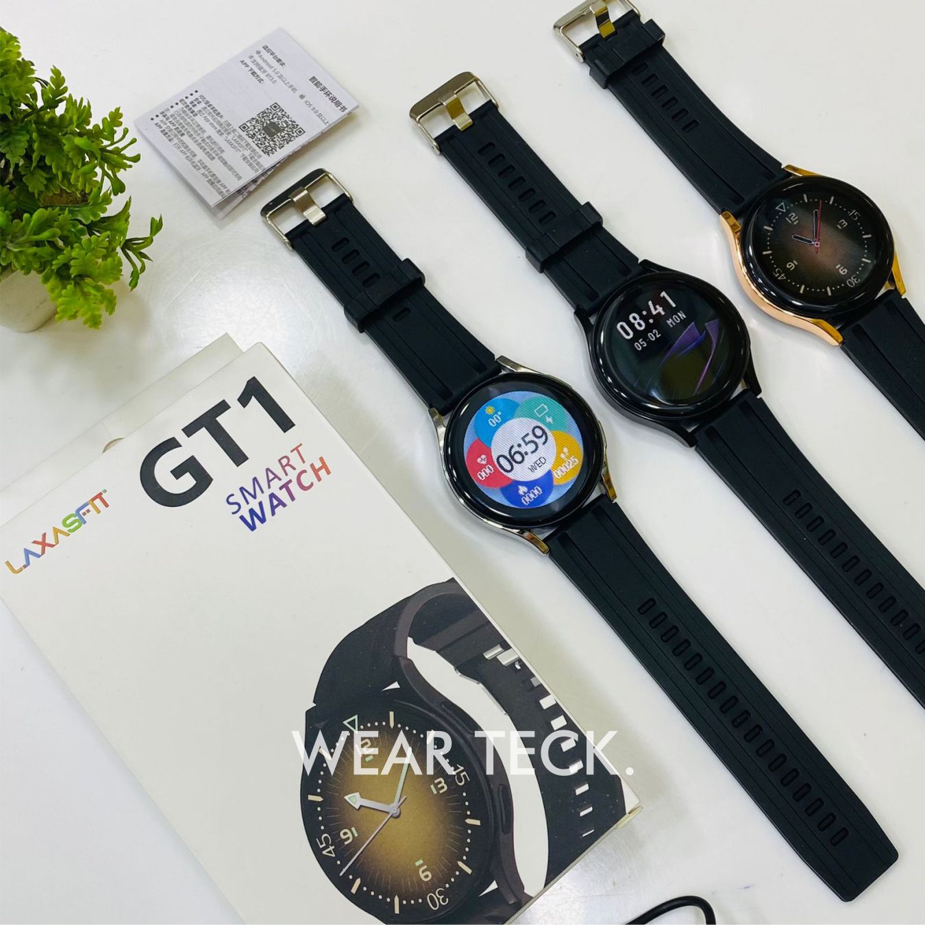 4 GT1 Round Dial Bluetooth Calling Smart Watch