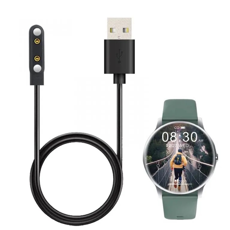 2 Pin Magnetic Charging Cable Cord Wire For Multiple Models Of Smart Watch