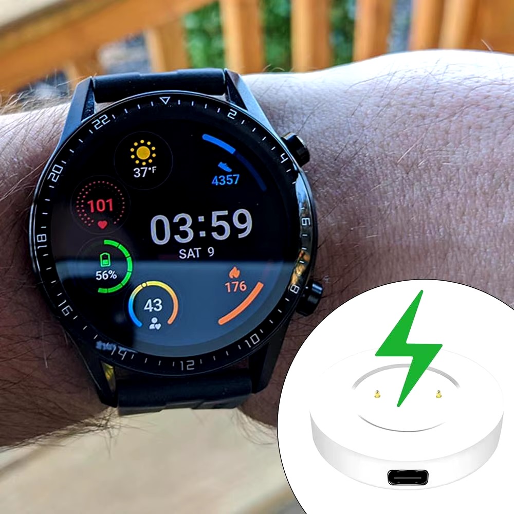 DP5 Plate Magnetic 2 Pin Charger for Huawei- Watch- GT / GT 2, GT2 / Honor | USB Charging Cable For Huawei GT / GT2 / Honor