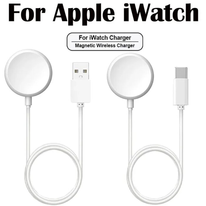 Wireless Charging For Original Apple Watch | Series 1-2-3-4-5-6-SE-SE2-7-8-9-10