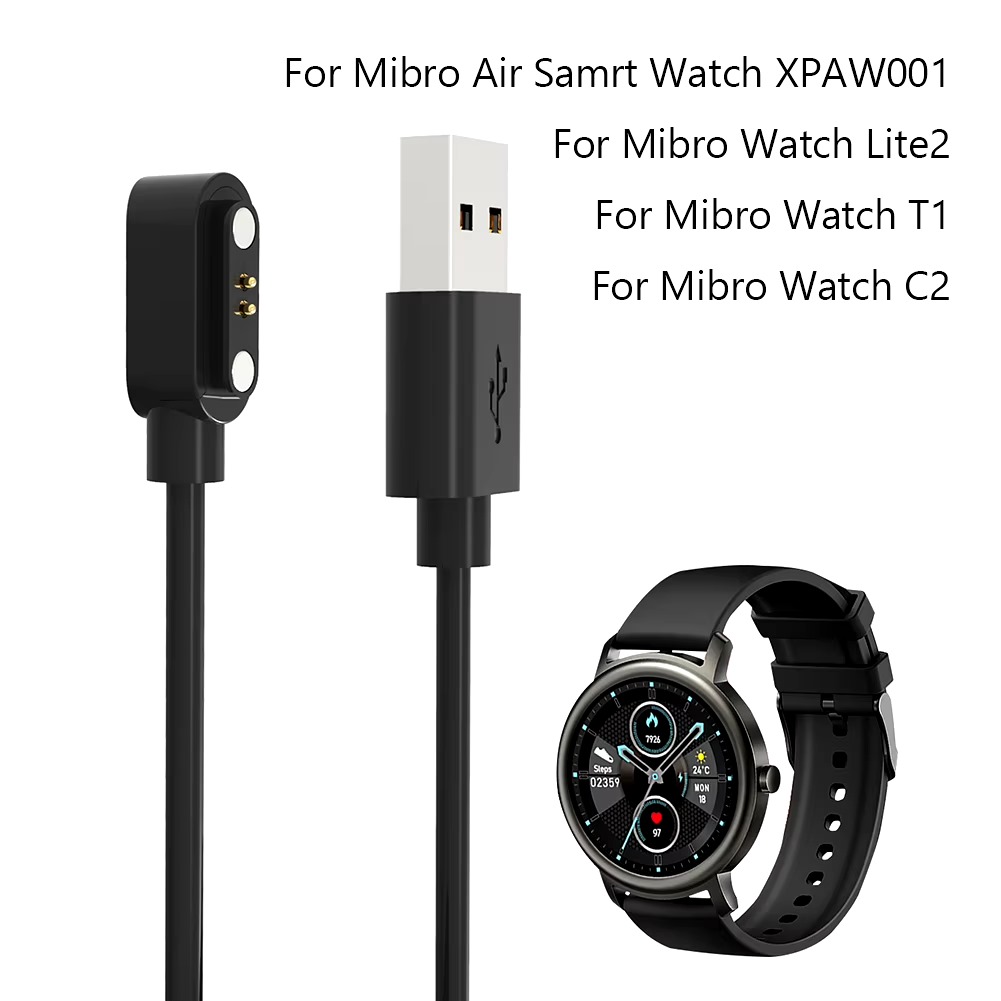DP3 2 Pin Magnetic Charging Cable for All Mibro Watches (Except Mibro Lite) & Mostly Zero Smart Watches Model