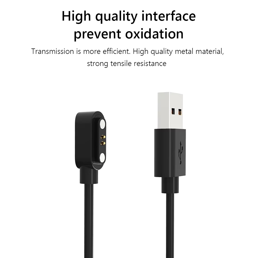 DP5 2 Pin Magnetic Charging Cable for All Mibro Watches (Except Mibro Lite) & Mostly Zero Smart Watches Model